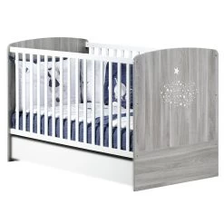 Hugo Little Big Bed 70x140 Cm Gris De Sauthon Baby's Sweet Home