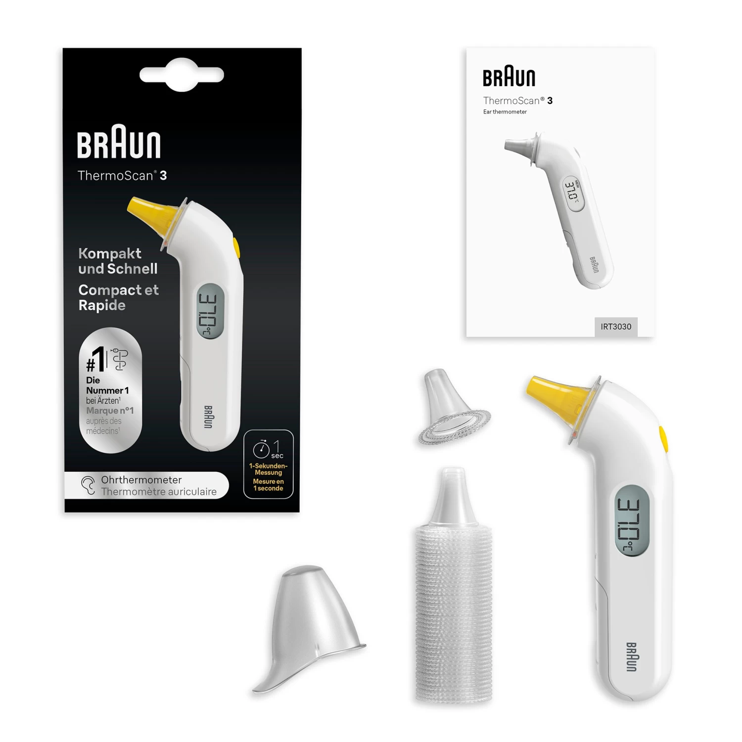 ThermoScan® 3 Thermomètre Auriculaire, IRT3030 De Braun – Image 5