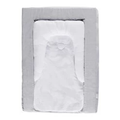 Matelas à Langer Douillet 2en1 Gris Chiné De Candide