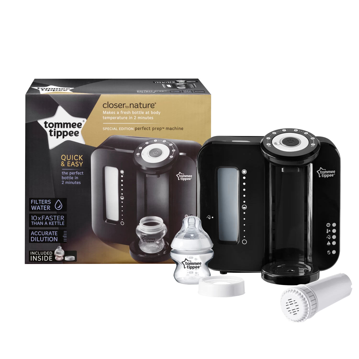 Préparateur-Chauffe Biberons Perfect Prep Noir De Tommee Tippee – Image 2