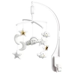 Etoiles Filantes Mobile Musical Blanc De Little Band