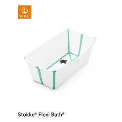 Baignoire Flexi Bath™ Bouchon Thermique Blanc/aqua De Stokke®