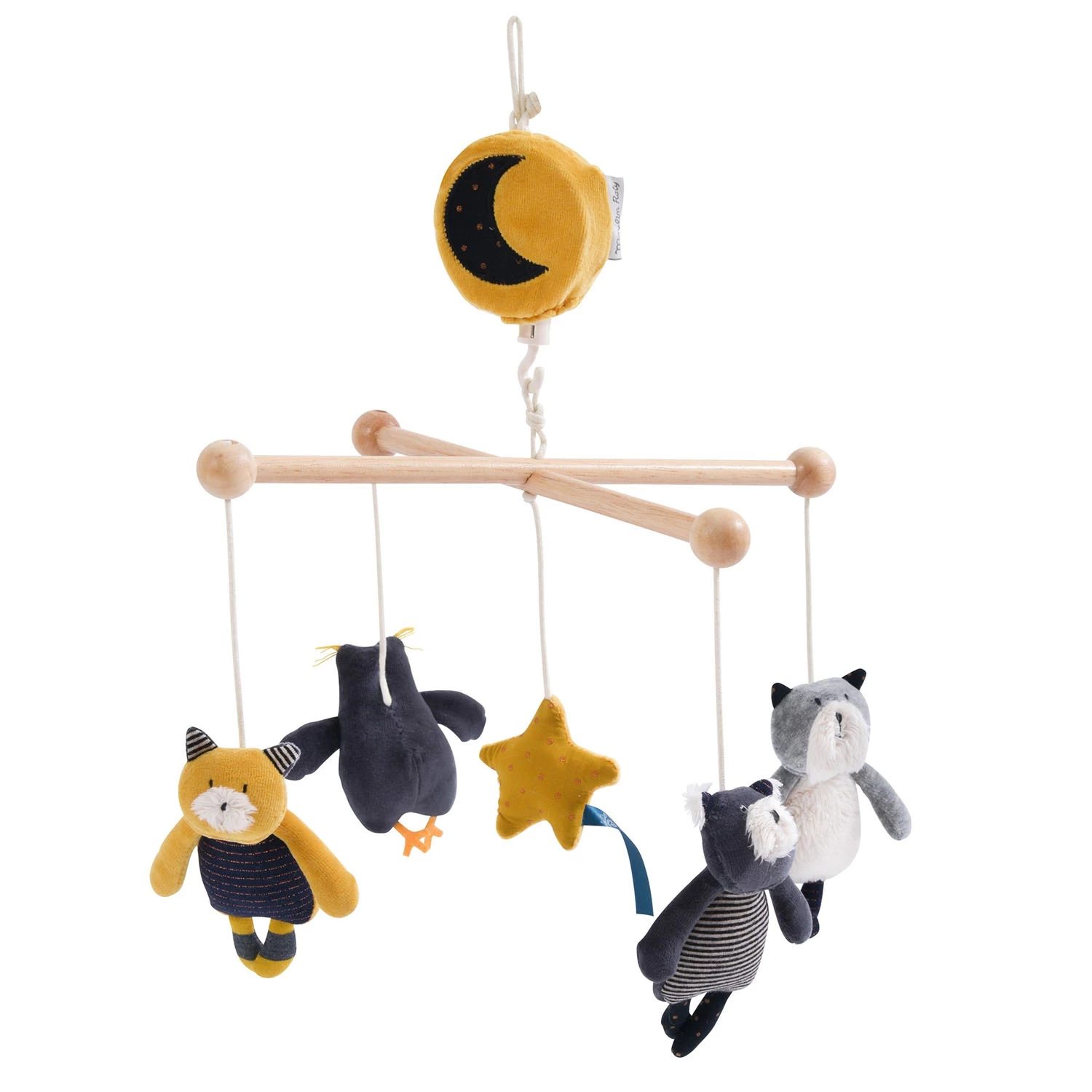 Les Moustaches Mobile Musical Croisillon De Moulin Roty