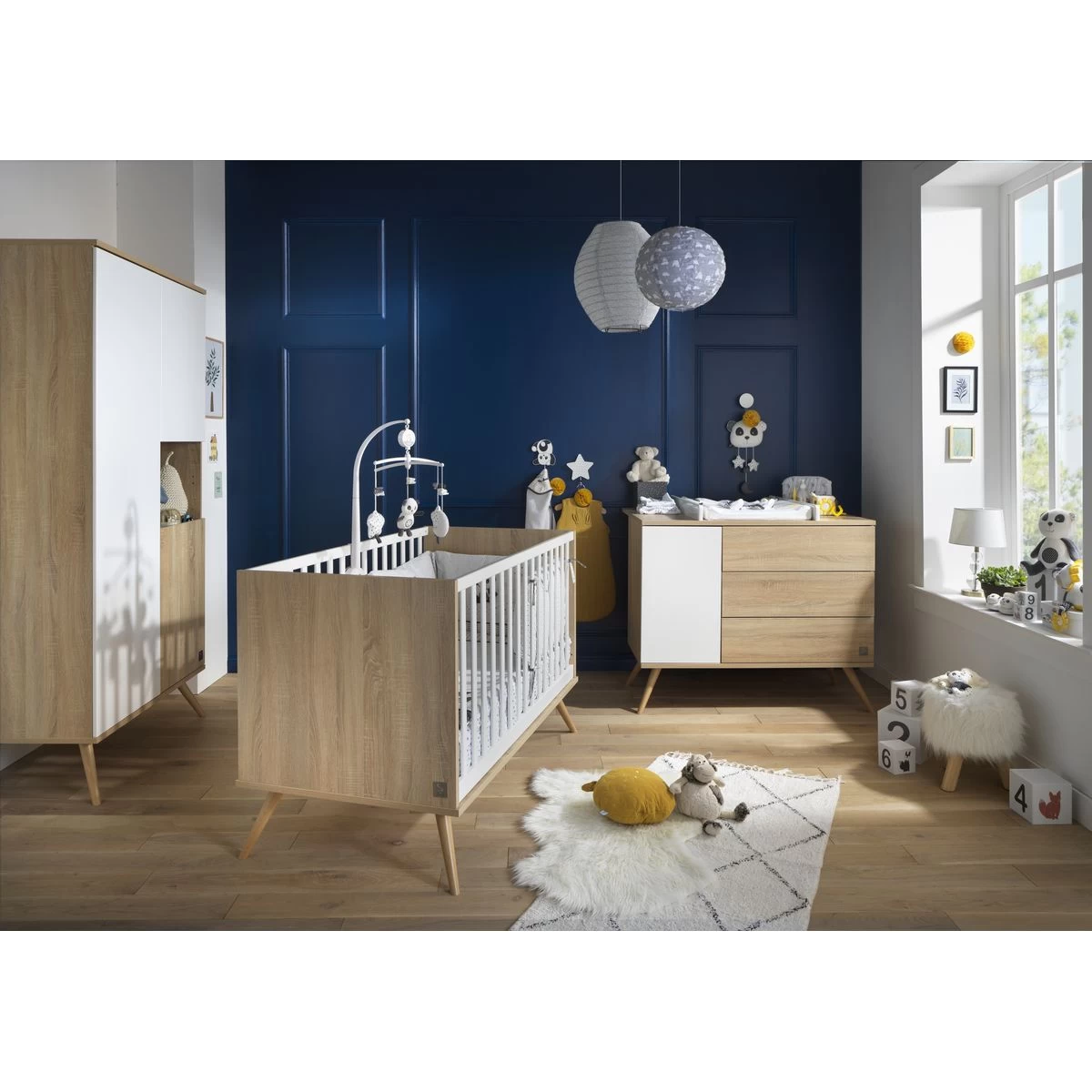 Seventies Little Big Bed 70x140 Chêne Doré De Sauthon Baby's Sweet Home – Image 7