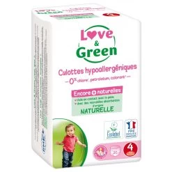 Couches-culottes écologiques Blanc T5 De Love & Green