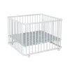 Parc Pliable Lucilee+ Blanc Pois Gris De Geuther