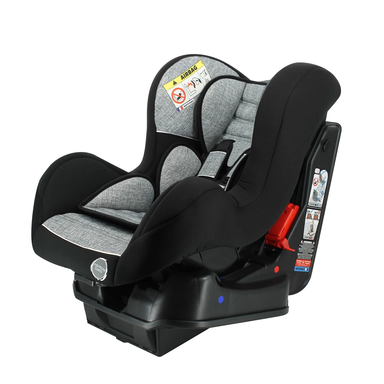 Siège Auto Cosmo Luxe + Base Inclinable Chiné Gris De Formula Baby – Image 2