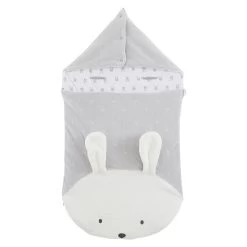 Lapin Nid D'ange Lapin Câlin Gris Taille Unique De P'tit Bisou