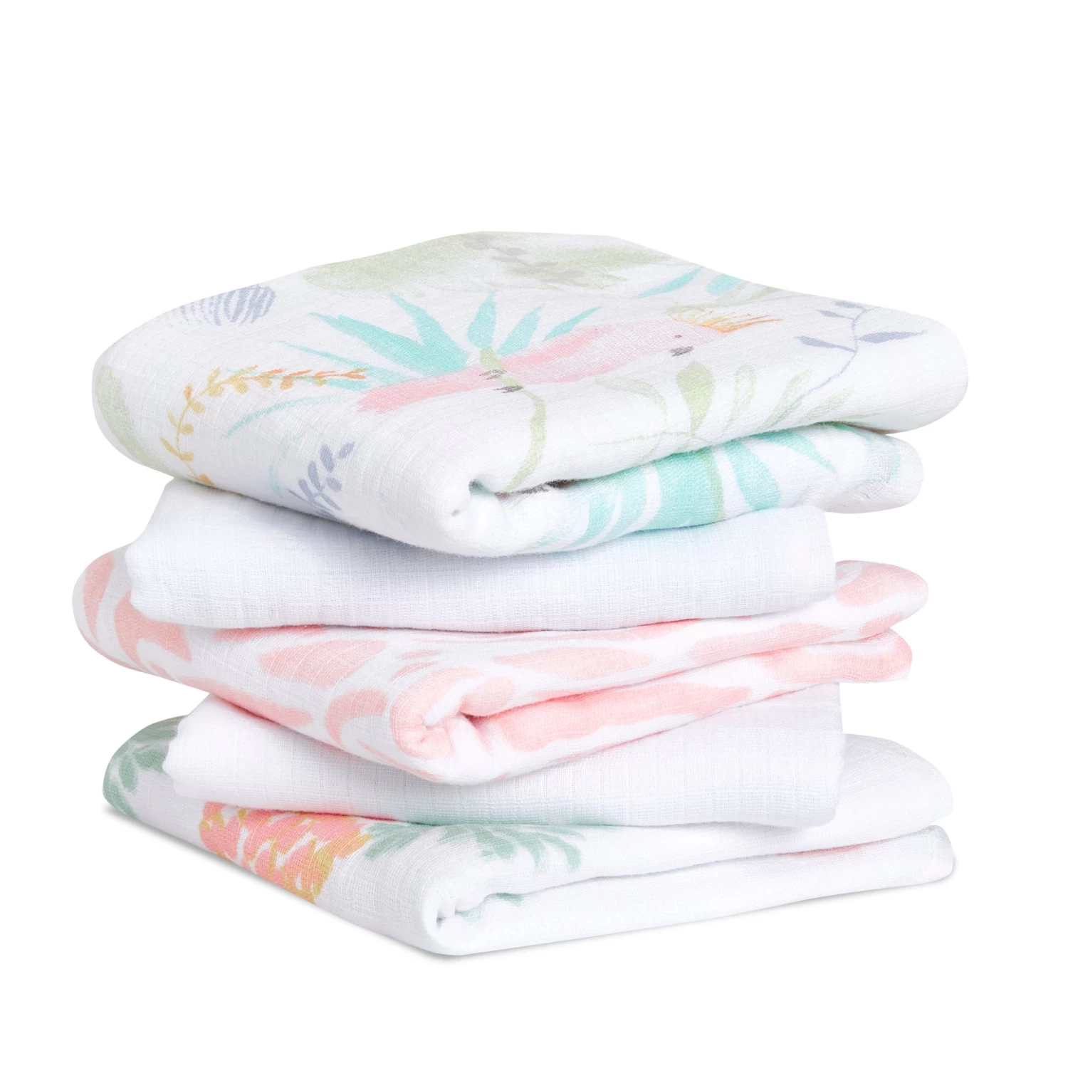 Lot De 5 Langes Musy 60x60 Tropicalia De Aden + Anais Essentials