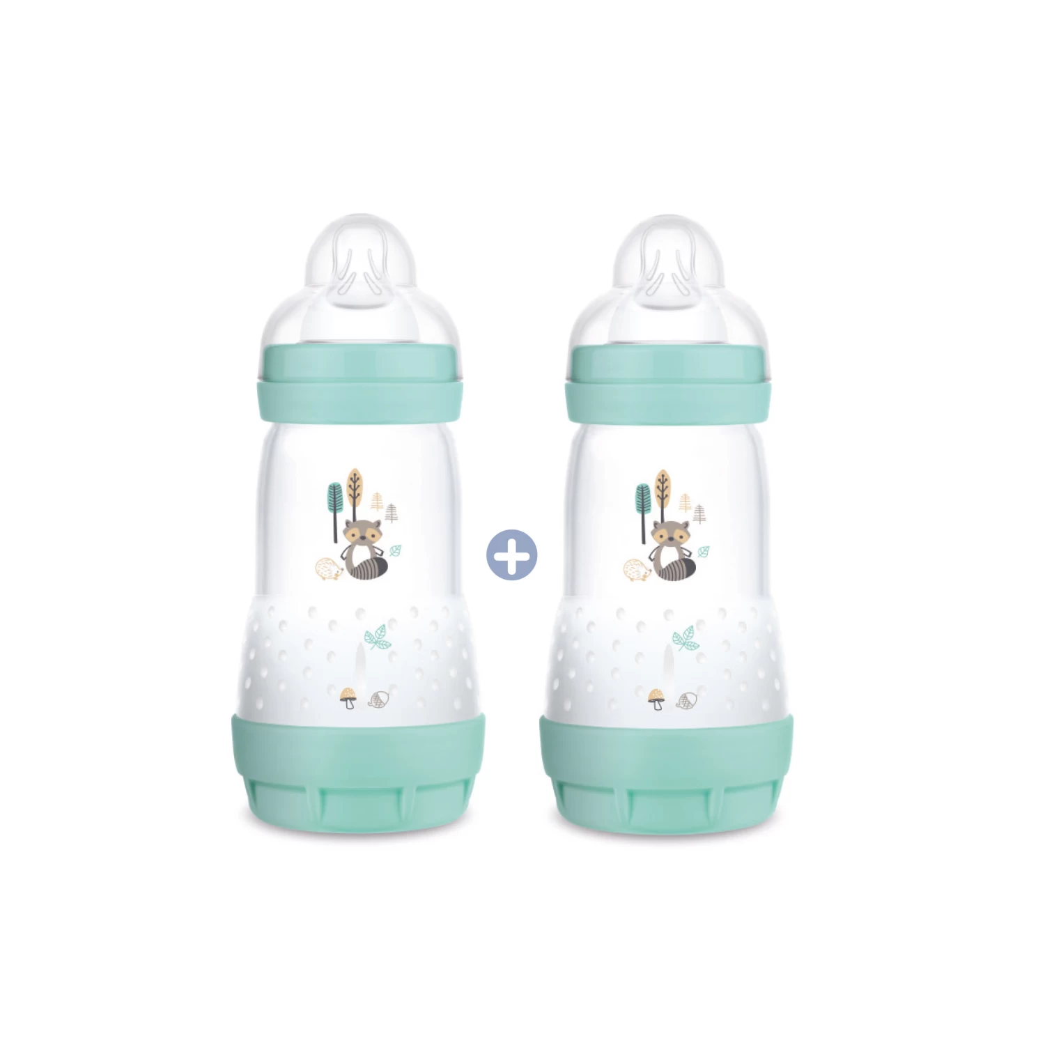 Lot De 2 Biberons Easy Start Anti-colique Débit 2 Aqua 260 Ml De Mam