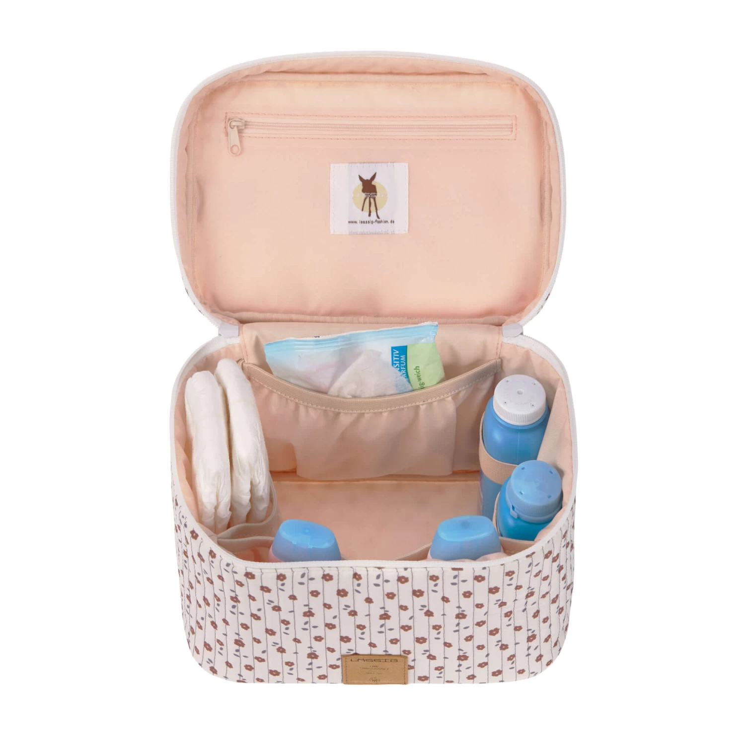 LÄSSIG Vanity Pour Bébé Nomade Fleurs Blanc De Lässig – Image 4