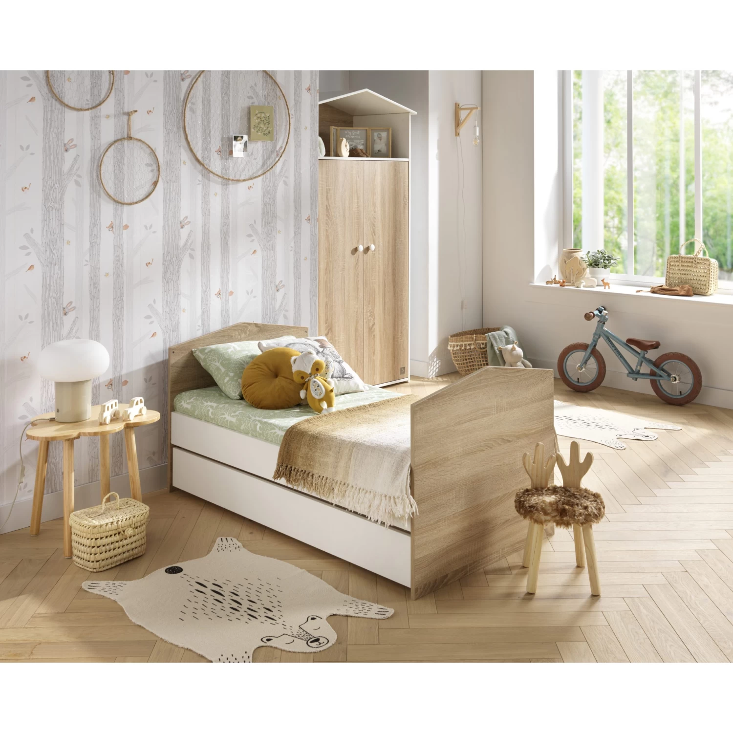Cabanon Tiroir De Lit 70x140 Blanc De Sauthon Baby's Sweet Home – Image 5