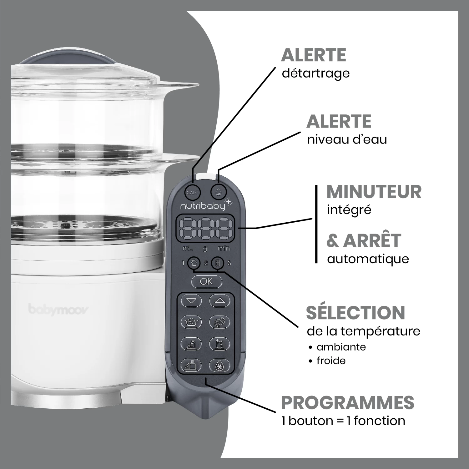 Pack Batch Cooking Nutribaby(+) & 3 Babybols 250mL Blanc De Babymoov – Image 6