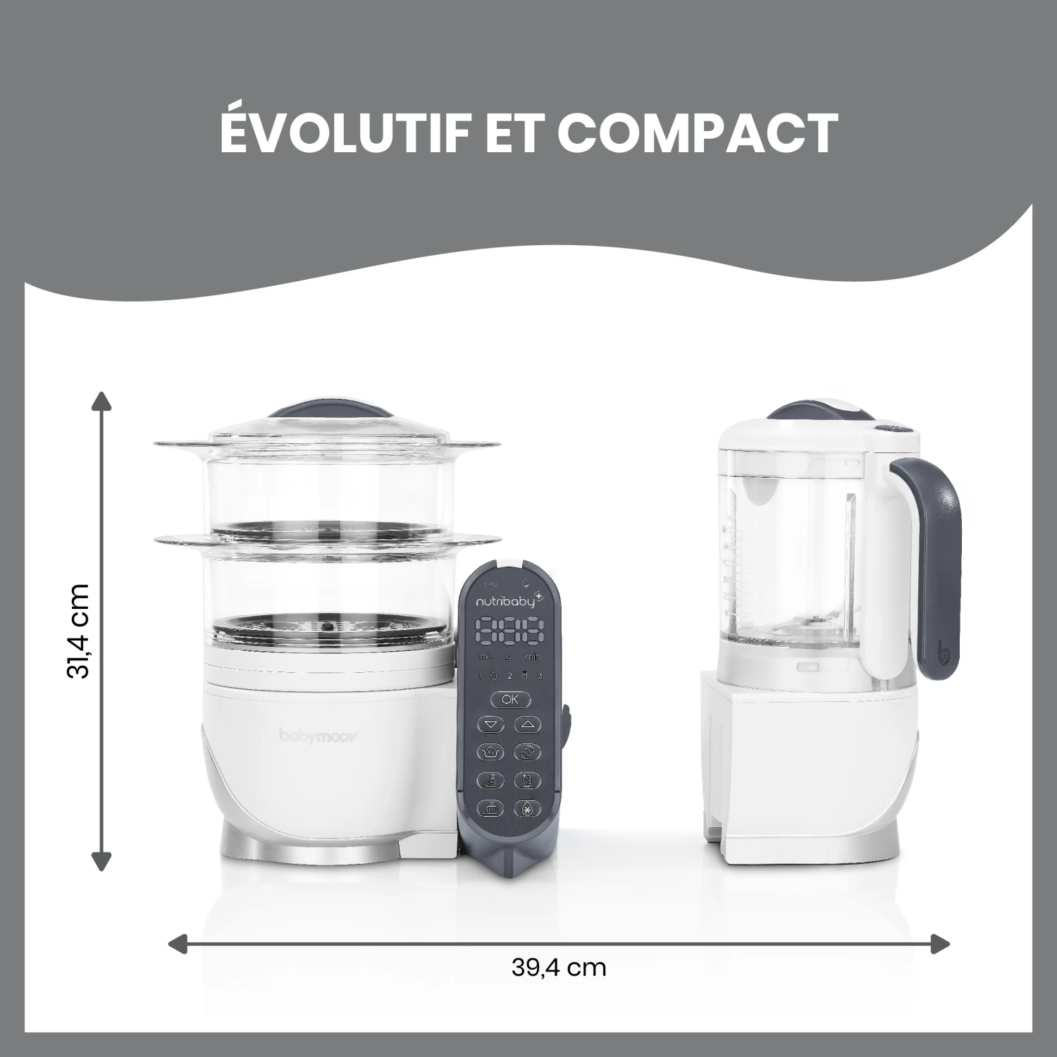 Pack Batch Cooking Nutribaby(+) & 3 Babybols 250mL Blanc De Babymoov – Image 8