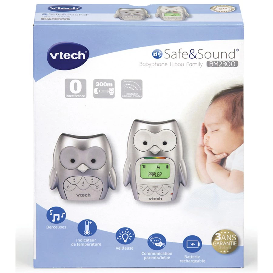 Babyphone BM2300 Hibou Family Gris De Vtech – Image 5