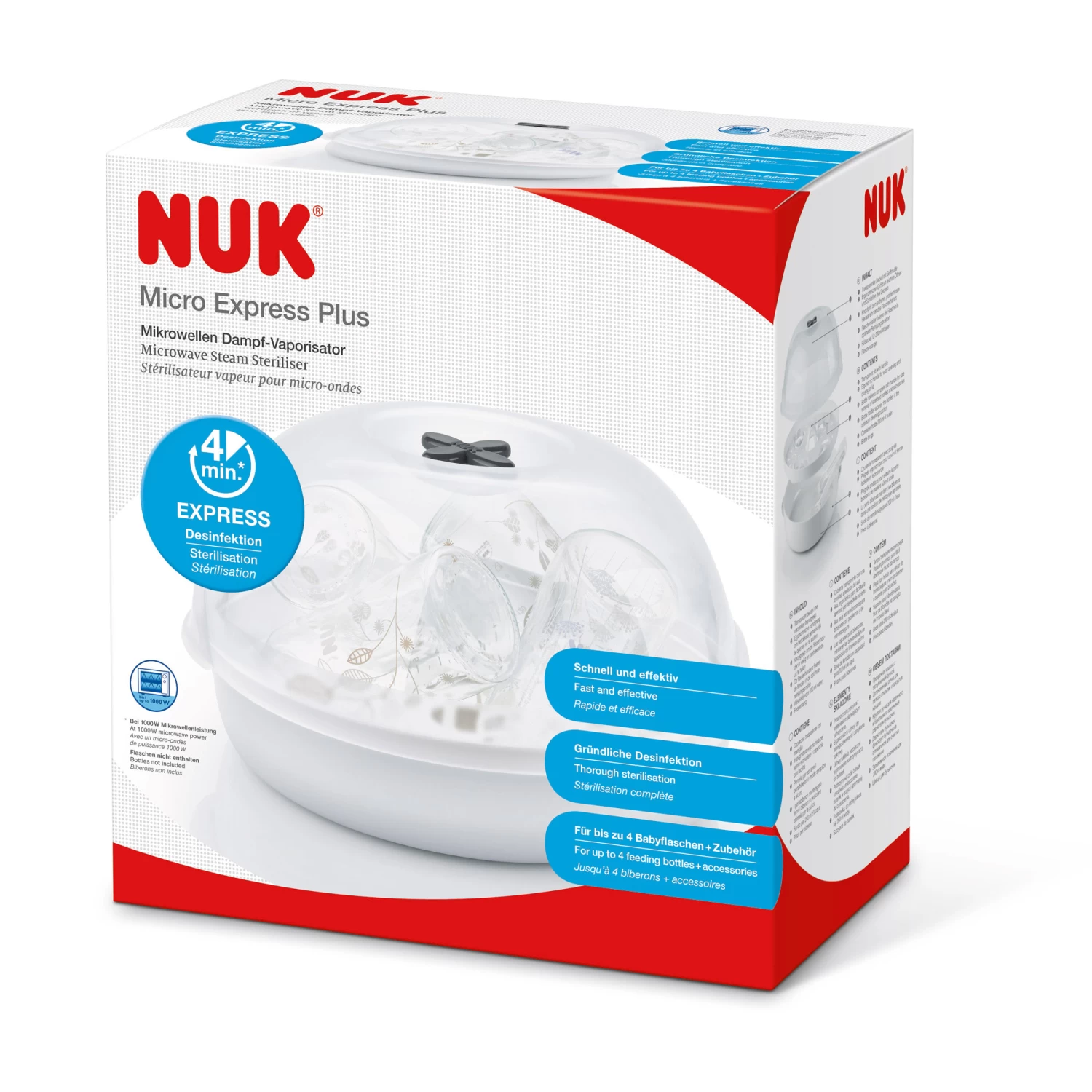 Stérilisateur Micro-ondes Express Blanc De Nuk – Image 3